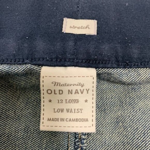 Old Navy Maternity Stretch Low Waist Long Jean - Picture 6 of 7